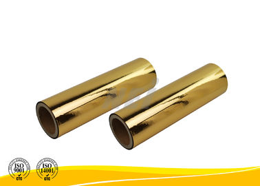 Película de poliéster metálica termal del oro, longitud reflexiva de la película los 3000Mm de Mylar
