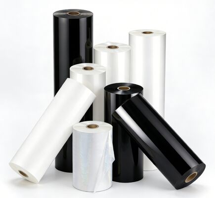 Película de laminación de textura de cuero brillante con adhesivo EVA 100% de Corea y espesor de 95-105 micras para envases premium