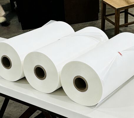 Película de laminación de brillo 100% EVA de Corea con textura de cuero y espesor de 95-105 micras para un embalaje duradero