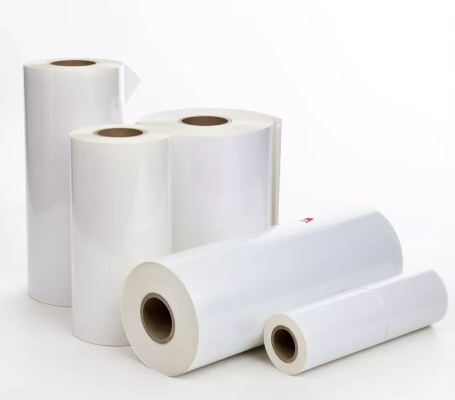 Película de laminación de brillo de espesor de 95-105 micras con adhesivo EVA al 100% de Corea y textura de cuero para envases decorativos