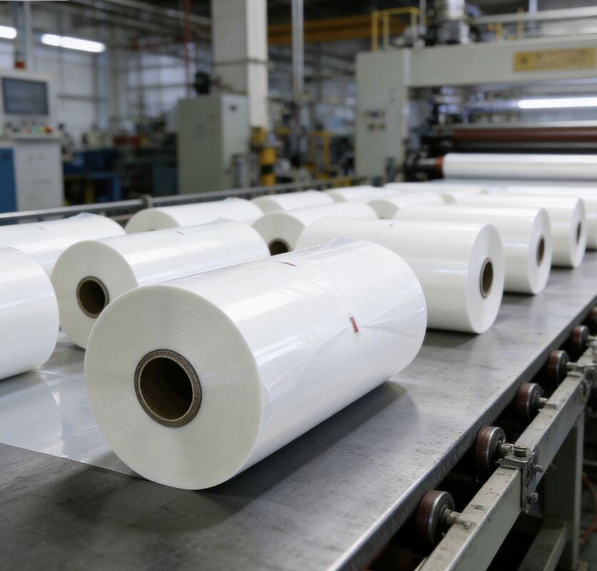 Película de laminación térmica PET a prueba de humedad con adhesivo activado por calor y acabado brillante para envases