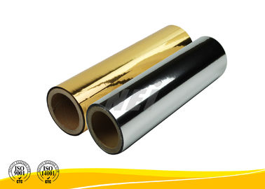 Película laminada aluminio colorido de la suave al tacto, película de poliéster metalizada