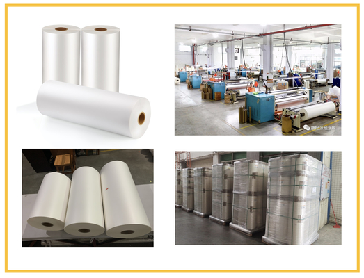 Superficie de capa en offset de la impresión BOPP Matte Lamination Film Transparent Extruded