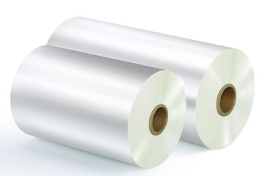 Película termal 17mic – 43mic de la laminación del lustre BOPP de la suave al tacto para el restaurante