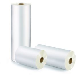 Película termal 22mic blanco de la laminación de Bopp Matt de la base de papel de 3 pulgadas