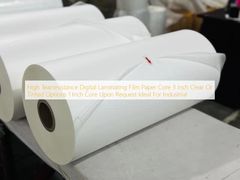 Núcleo de papel de película de laminación digital de alta resistencia al desgarro, opciones transparentes o tintadas de 3 pulgadas, núcleo de 1 pulgada a petición, ideal para uso industrial