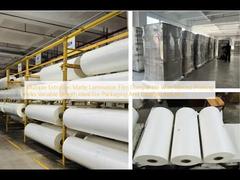 Película de laminación mate de extrusión múltiple compatible con diversas tintas de impresión Longitud variable Ideal para la industria del embalaje y etiquetado