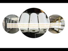 Película de laminación mate de extrusión múltiple compatible con diversas tintas de impresión Longitud variable Ideal para la industria del embalaje y etiquetado